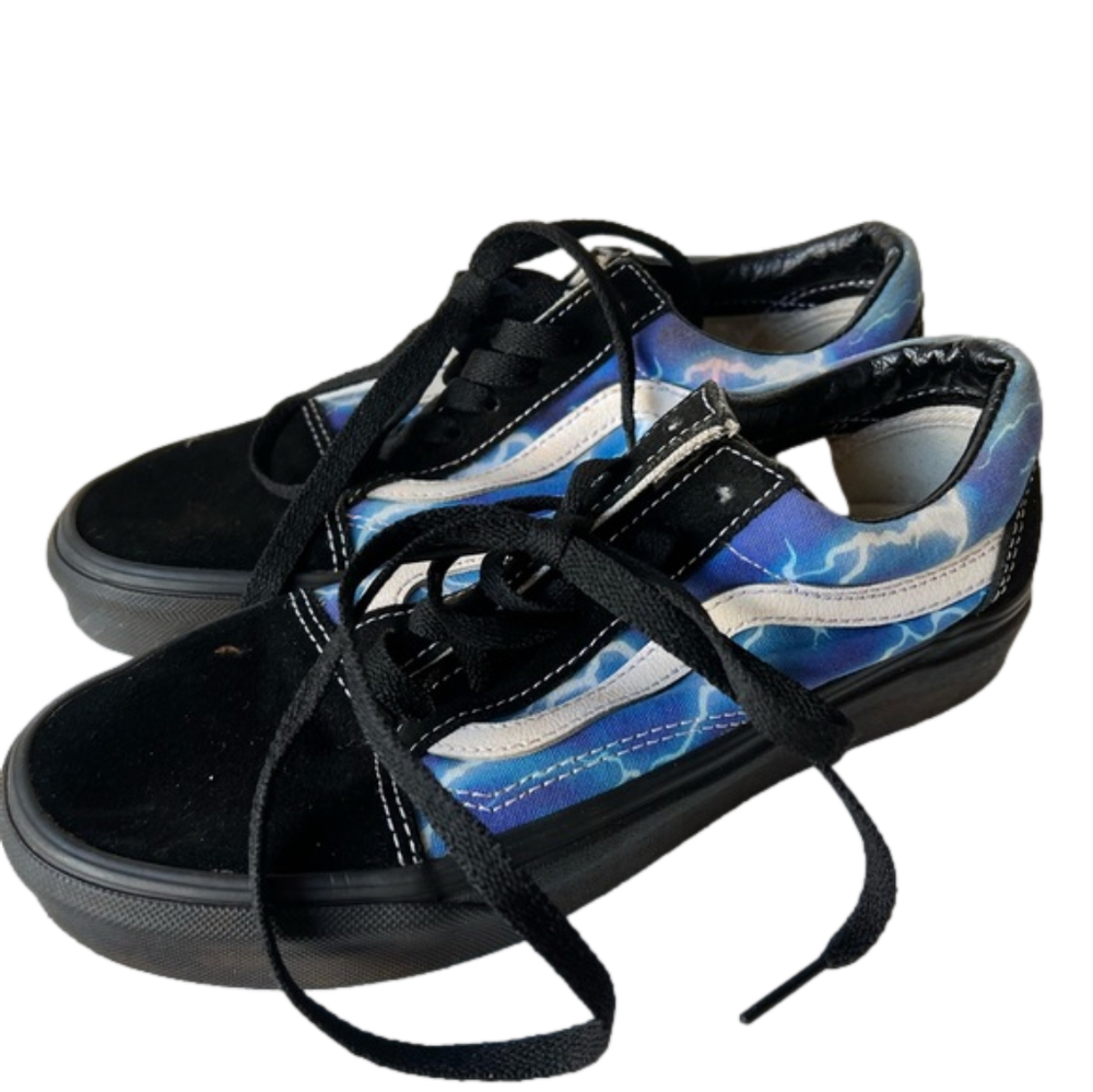 Vans Unisex Old Skool Galaxy Black Blue Skate Shoe